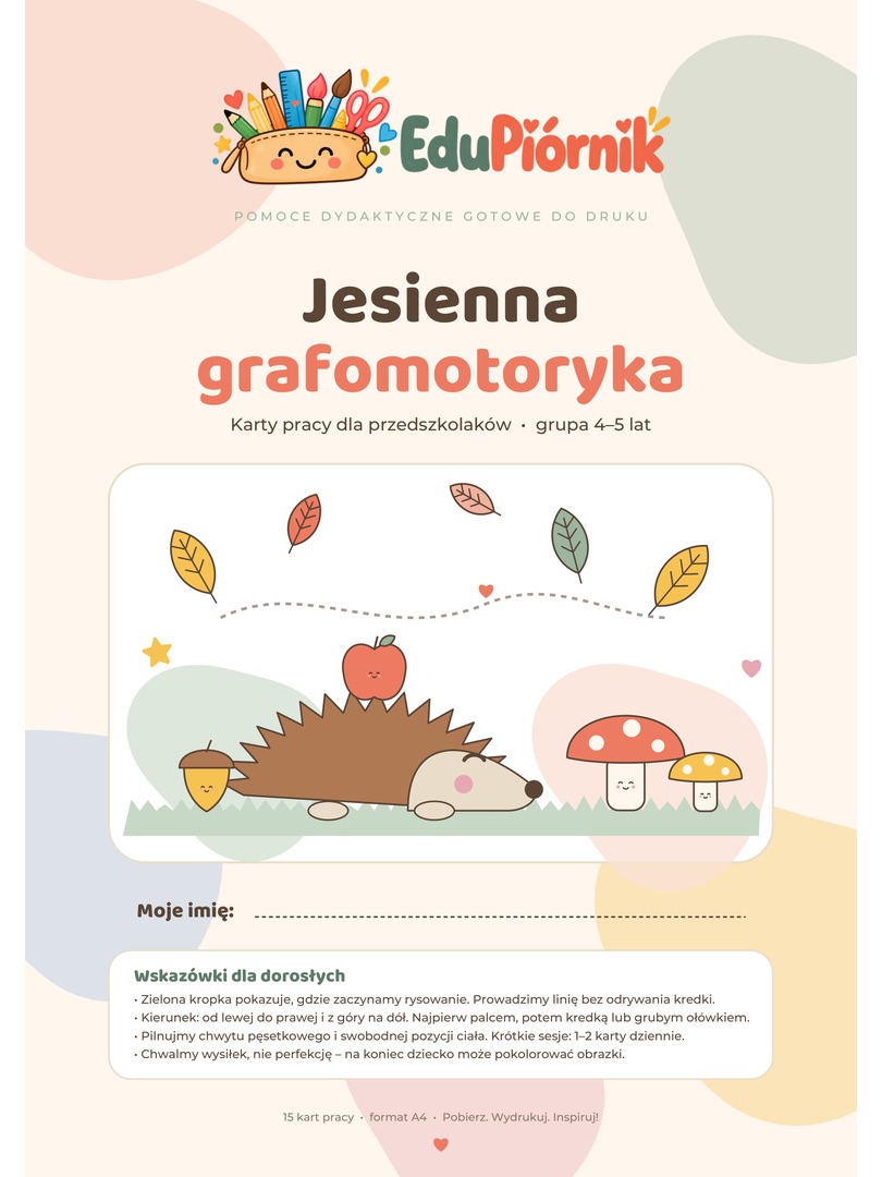 Jesienna grafomotoryka