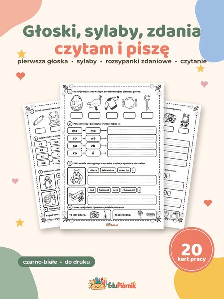 Głoski, sylaby, zdania - czytam i piszę