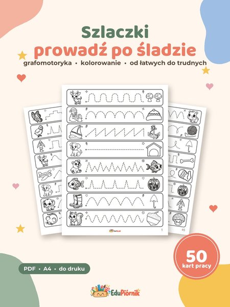 Szlaczki - prowadź po śladzie