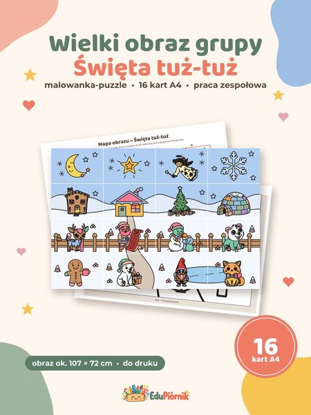 Wielki obraz grupy - Święta tuż-tuż 16 kart