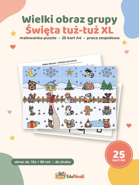 Wielki obraz grupy - Święta tuż-tuż XL 25 kart