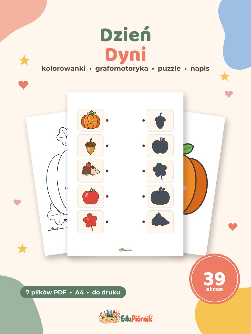 Dzień Dyni - karty pracy i kolorowanki