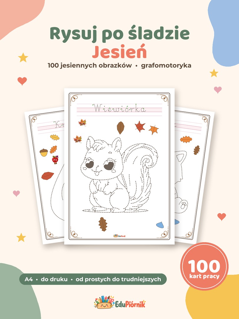 Rysuj po śladzie - Jesień