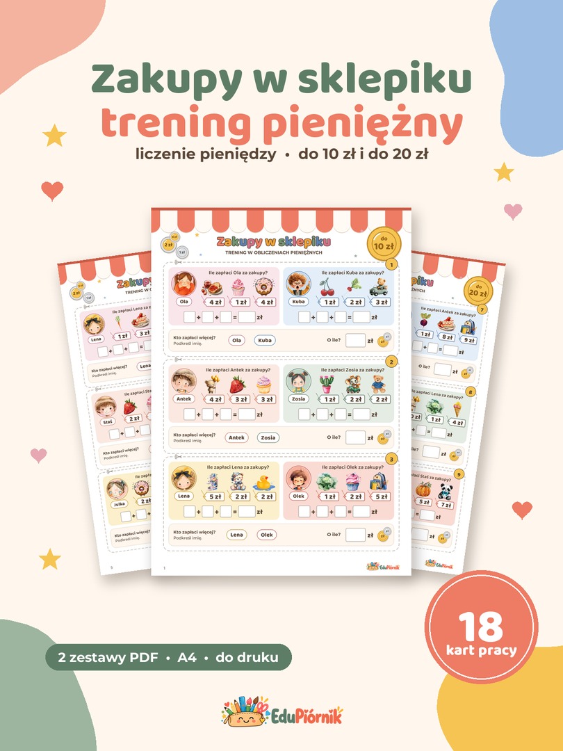 Trening pieniężny - zakupy w sklepiku