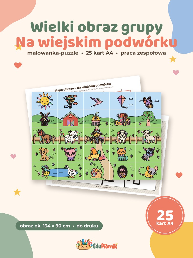 Wielki obraz grupy - Na wiejskim podwórku