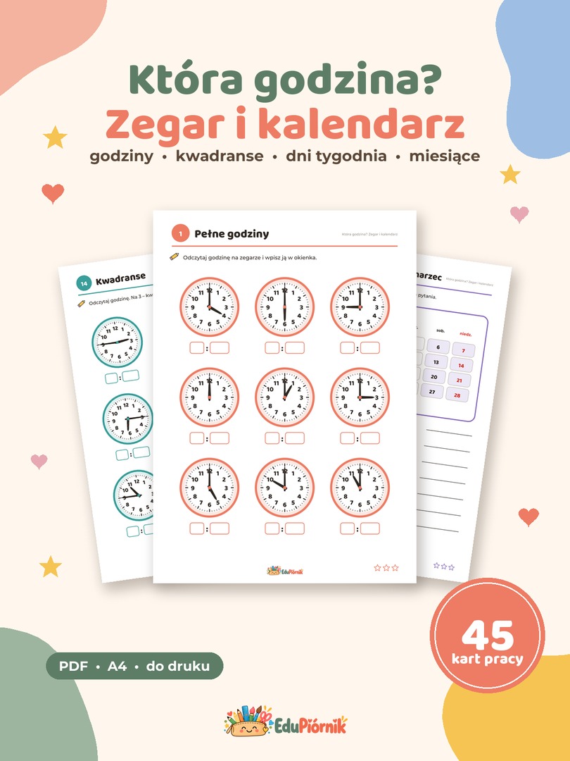 Która godzina? Zegar i kalendarz