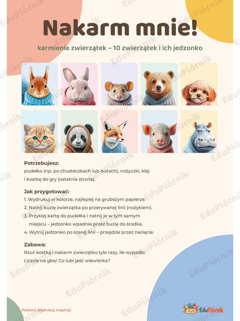 Nakarm mnie! - karmienie zwierzątek